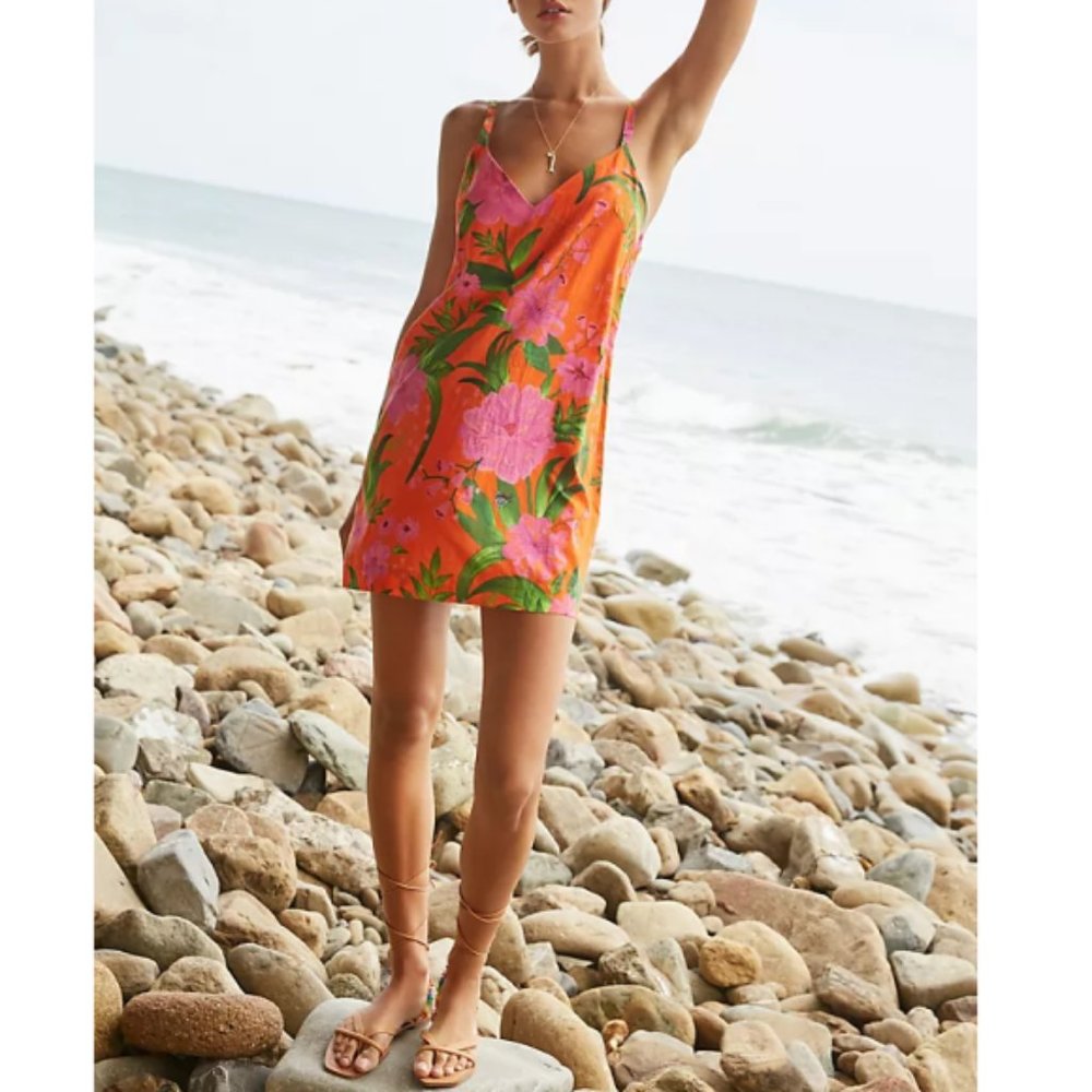 FARM Rio 'Romantic Garden' Wrap Cover-Up Mini Dress, Multicolor - Picture 2 of 6